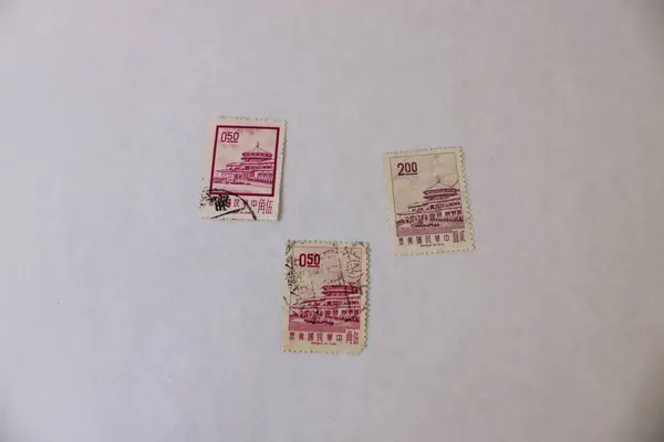 Lot Of 6 ROC China Chungshan Building Stamps Used