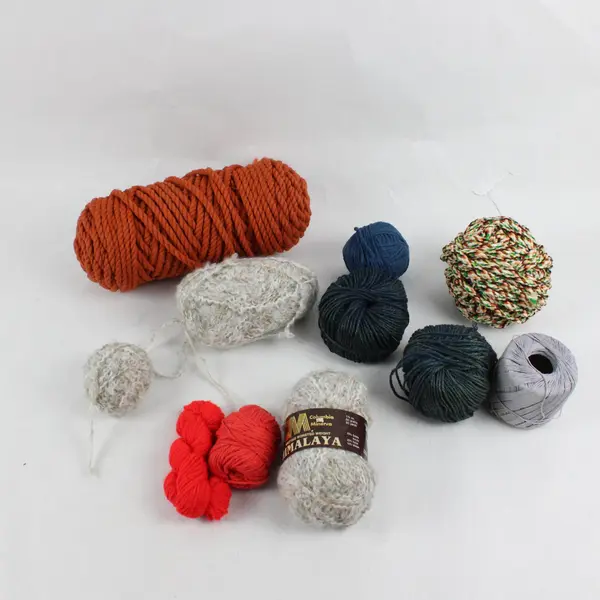 Lot of 11 Partial Yarn Skeins Varied Weights and Content