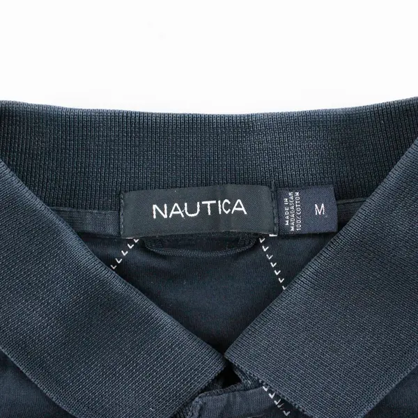 Nautica Mens All Cotton Classic Fit Short Sleeve Polo Shirt Size Medium