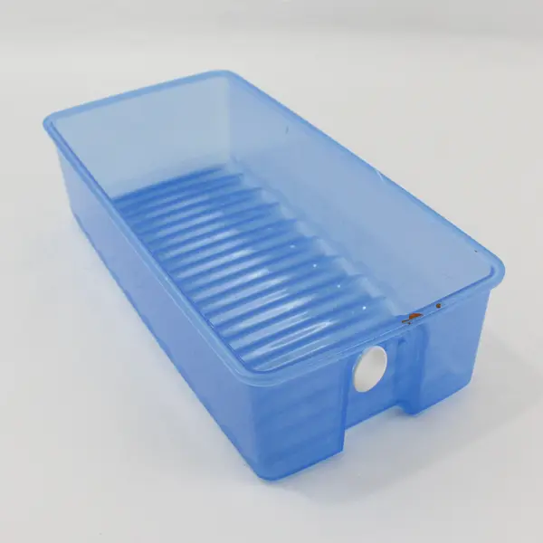 FridgeSmart Plastic Blue White Produce Storage Container Vegetables Fresh
