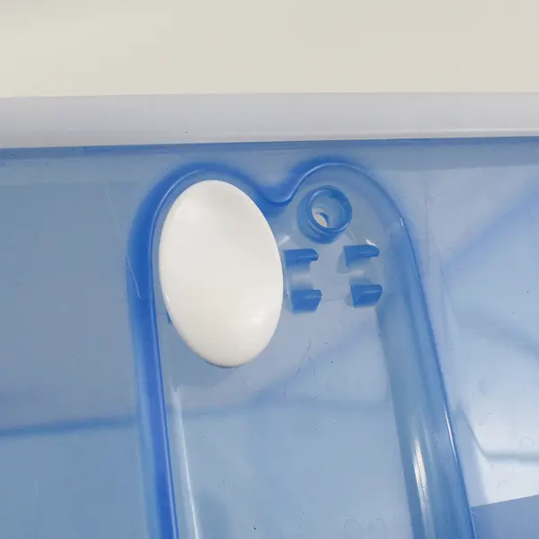 FridgeSmart Plastic Blue White Produce Storage Container Vegetables Fresh