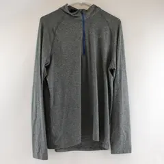 Road Runner Sports Activewear Quarter Zip Pullover Shirt Grey Mens Medium