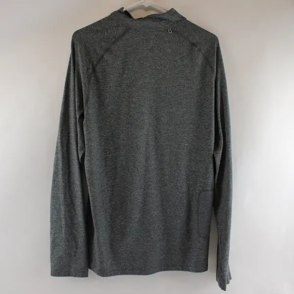 Road Runner Sports Activewear Quarter Zip Pullover Shirt Grey Mens Medium