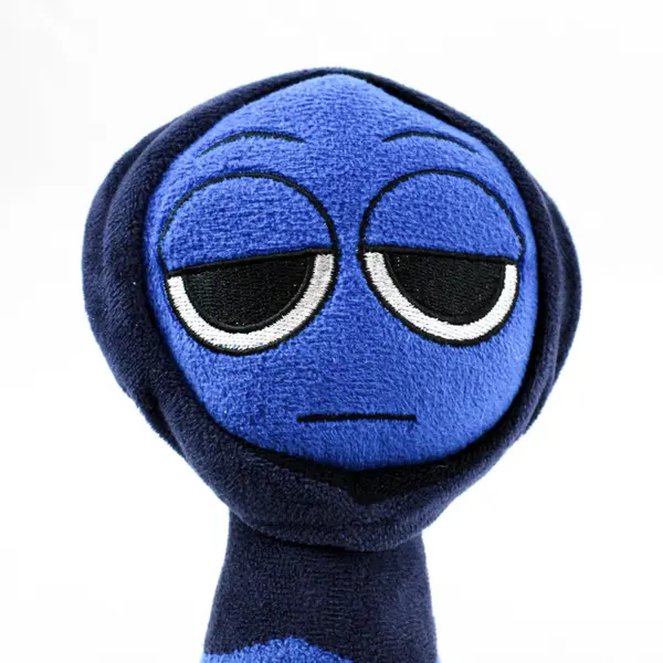 Sprunki Jevin Blue Plush Stuffed Toy Hooded Incredibox Sprunki Horror Game 