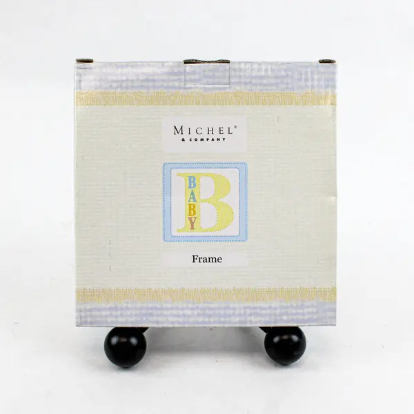 Michel & Co. May Month Baby 4" x 4" Photo Picture Frame Ceramic Boy/Girl Boxed 