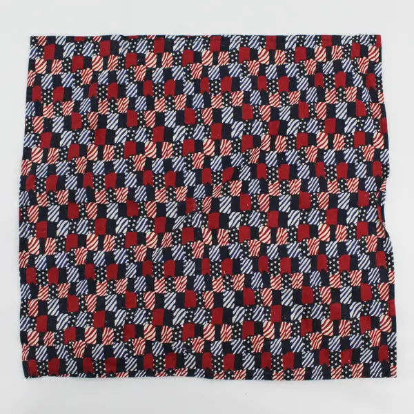 Set of 2 Cotton Patriotic Napkins 10 Foam Glitter Stars