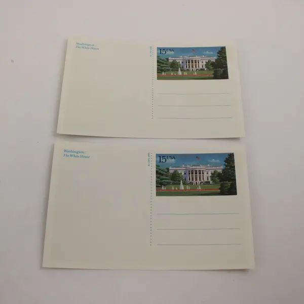 Lot Of 4 USPS Washington DC Monuments 1989 Postal Cards SC# UX143-44