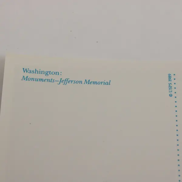 Lot Of 4 USPS Washington DC Monuments 1989 Postal Cards SC# UX143-44