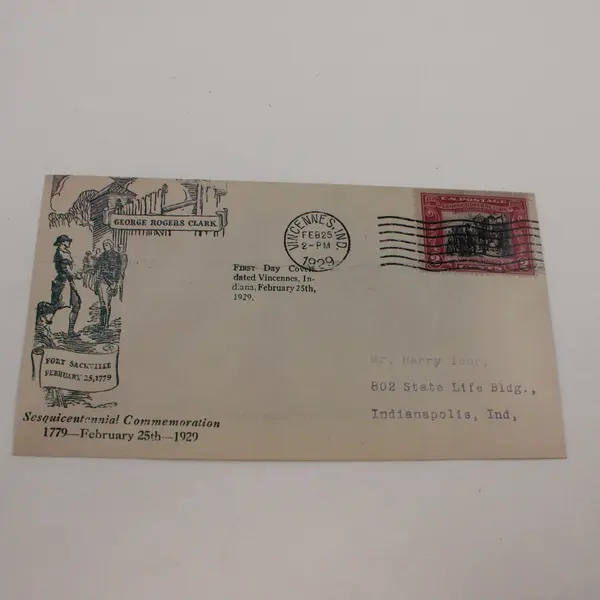 US Fleetwood 1979 Facsimile First Day Cover George Rogers Clark 150th 1929