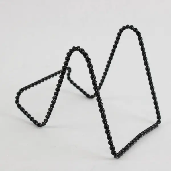 Lot of Four Tripar Black Twisted Wire Stands #23-1241B - Made in China