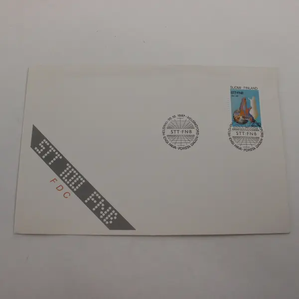 1987 Finland Centenary Of Finnish News Agency First Day Cover
