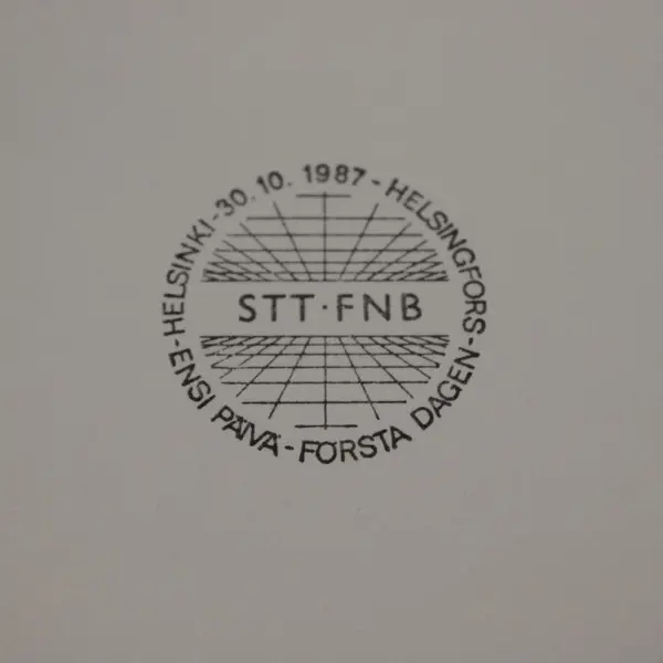 1987 Finland Centenary Of Finnish News Agency First Day Cover