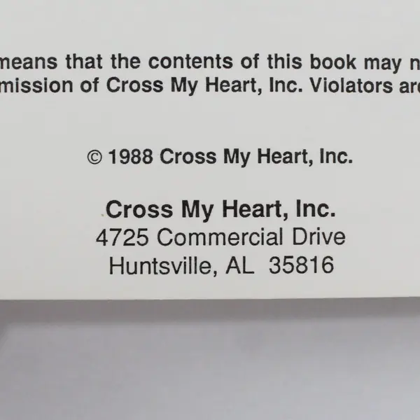 VTG Love and Friendship Counted Cross Stitch Cross My Heart Pattern Book 1988 PB