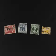 Lot Of 4 Australia Stamps Used Antarctic Territory Queensland Western 