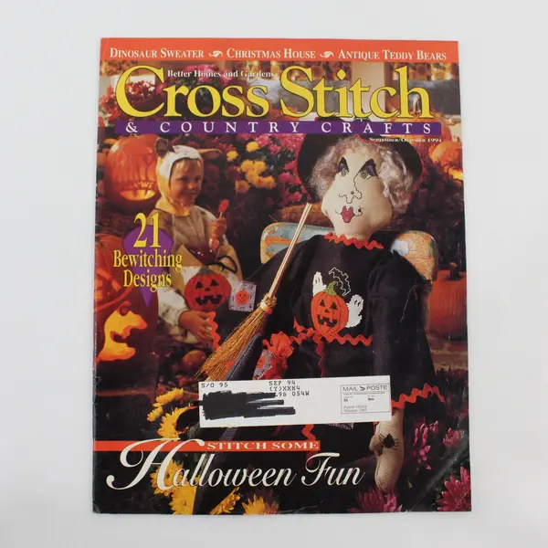 VTG Lot of 4 BH&G Cross Stitch & Country Crafts Magazines 1994 & 1995 Good