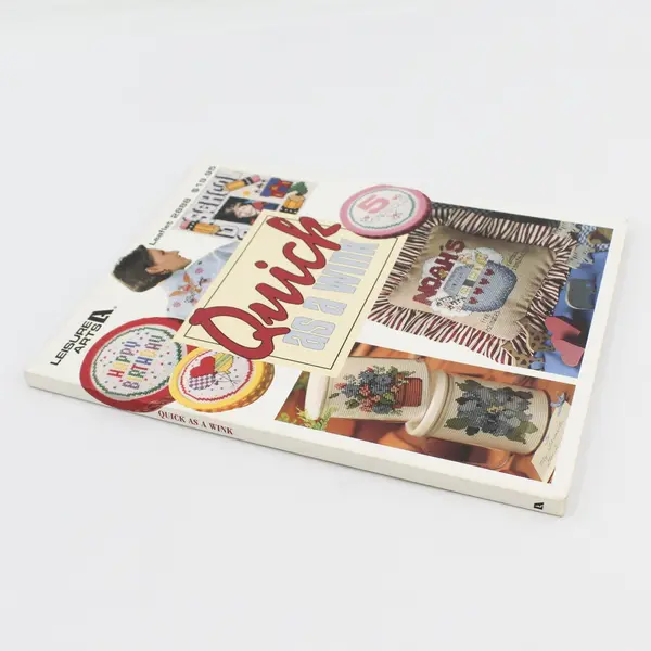 VTG Quick As A Wink Leisure Arts Cross Stitch Book (Leaflet 2888) 1996 Paperback