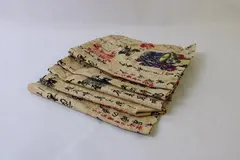 Set of 5 Japanese Style Cloth Napkins 15" x 15.5"