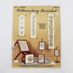 Vintage Williamsburg Revisited Book 99 Cross Stitch Needlepoint Designs 1989 PB