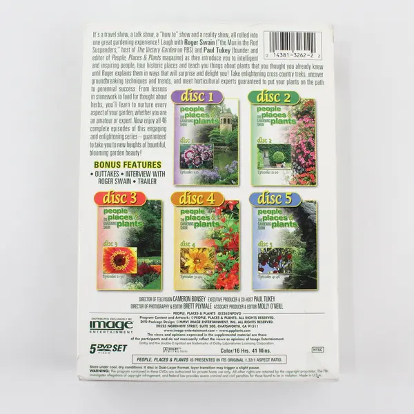People Places & Plants The Gardening Show 5-DVD Set 2006 
