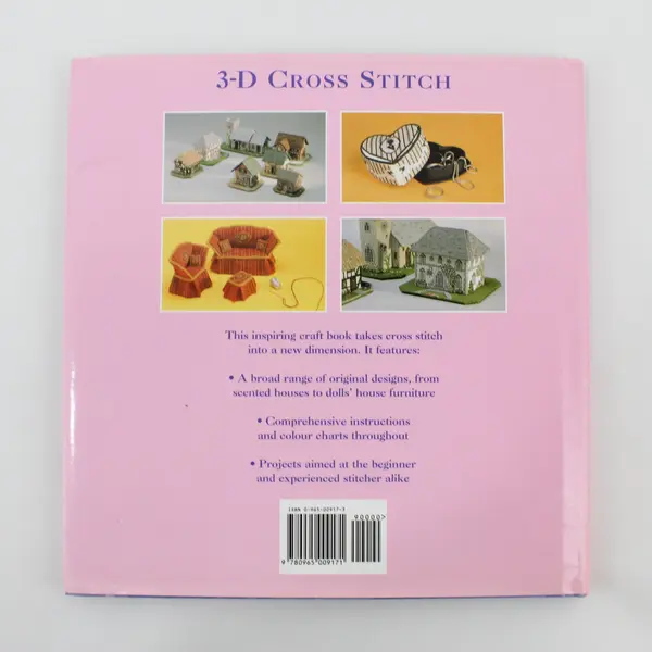 Vintage 3-D Cross Stitch More Than 25 Original Designs Meg Evershed 1999 HC DJ 
