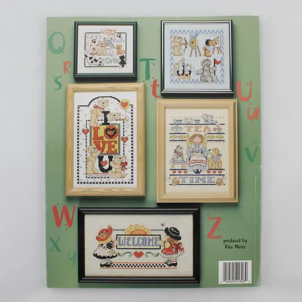 VTG Cross-Stitch From A to Z by Linda Gillum Kooler Design Studio 2003 Paperback