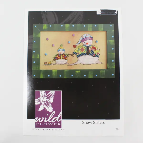 Lot of 3 Wildflower Stitchery & More Snow Sisters Sparky & Friend Patterns