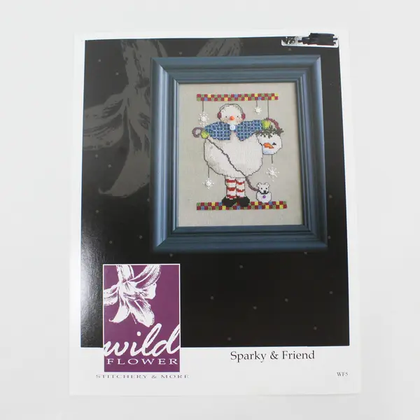 Lot of 3 Wildflower Stitchery & More Snow Sisters Sparky & Friend Patterns