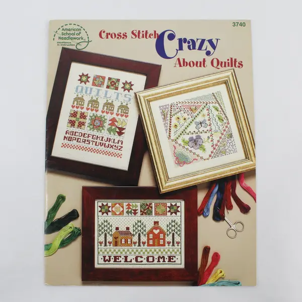 Cross Stitch Crazy About Quilts 2002 Paperback Pattern Book 