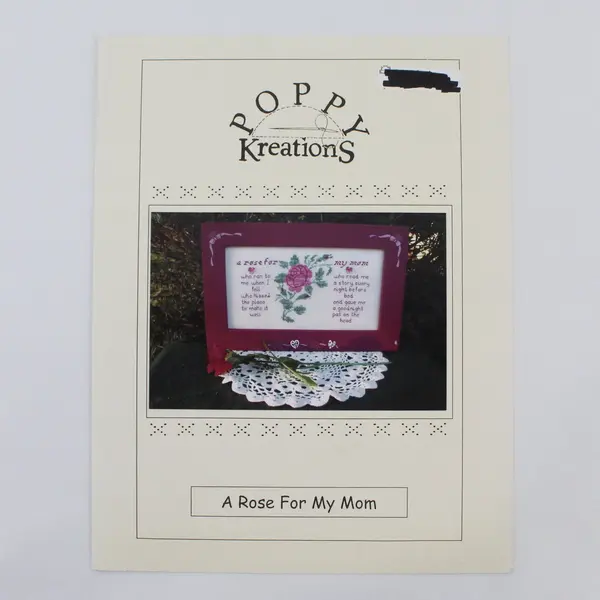 Lot of 2 Poppy Kreations Single Cross-Stitch Patterns Good