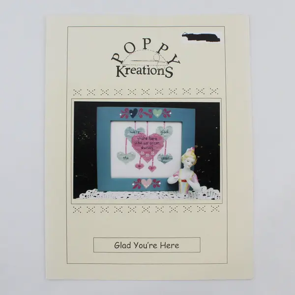 Lot of 2 Poppy Kreations Single Cross-Stitch Patterns Good