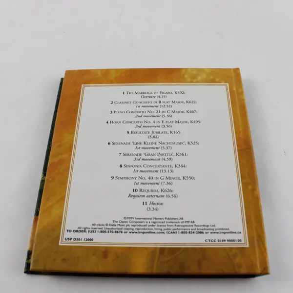 Mozart Musical Masterpieces *Classic Composers CD