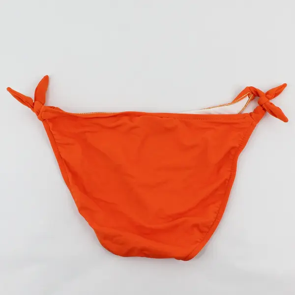 Surfside Bright Orange Side Tie Bikini Bottom Women's Medium