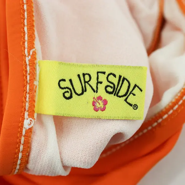 Surfside Bright Orange Side Tie Bikini Bottom Women's Medium