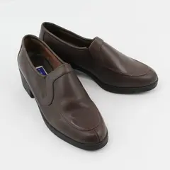 Cloud Walkers Madison Brown Leather 2" Heeled Slip On Loafers Womens Size 10D