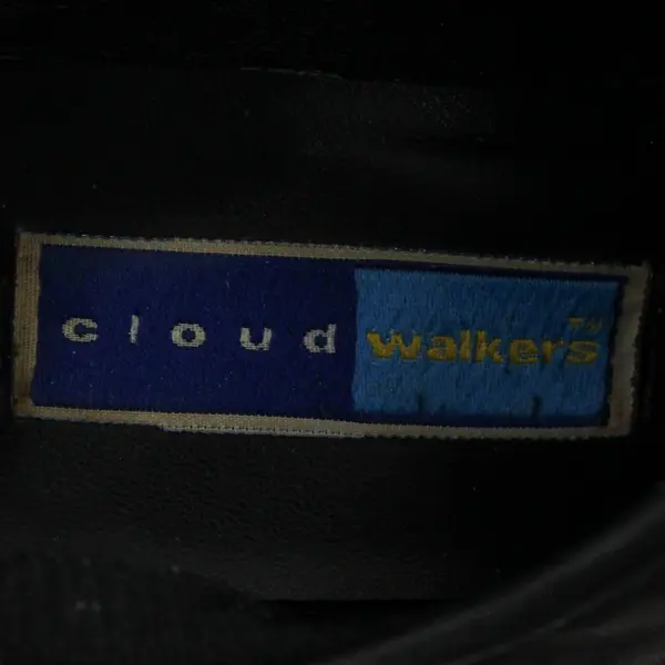 Cloud Walkers Madison Black Leather 2" Heeled Slip On Loafers Womens Size 10D