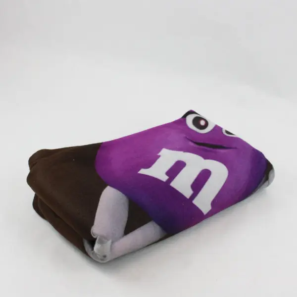 Official M&Ms Brown Fleece Blanket 50" x 62"