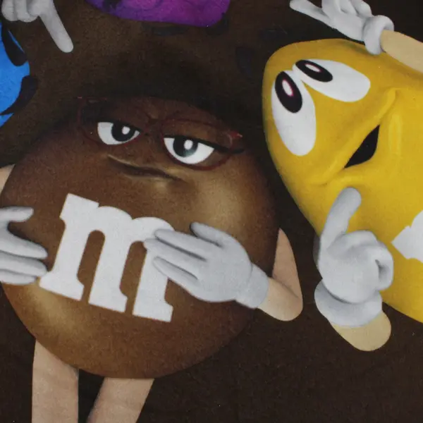 Official M&Ms Brown Fleece Blanket 50" x 62"