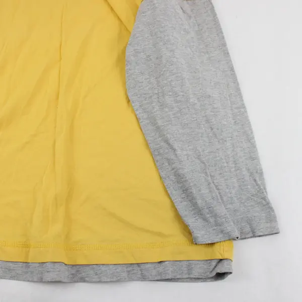 Woman Within Yellow and Gray Layered Long-Sleeved T-Shirt Women's 2X