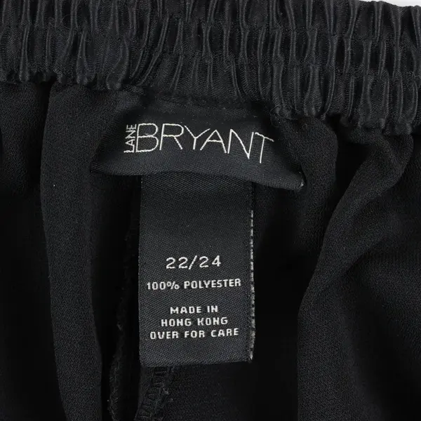 Lane Bryant Black Drawstring Stretch Pants Women's 22/24