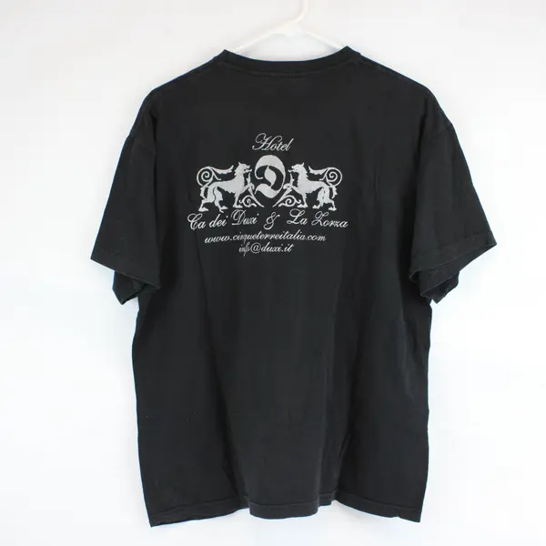  JHK Ca Dei Duxi Hotel Black Short-Sleeved T-Shirt Adult Large