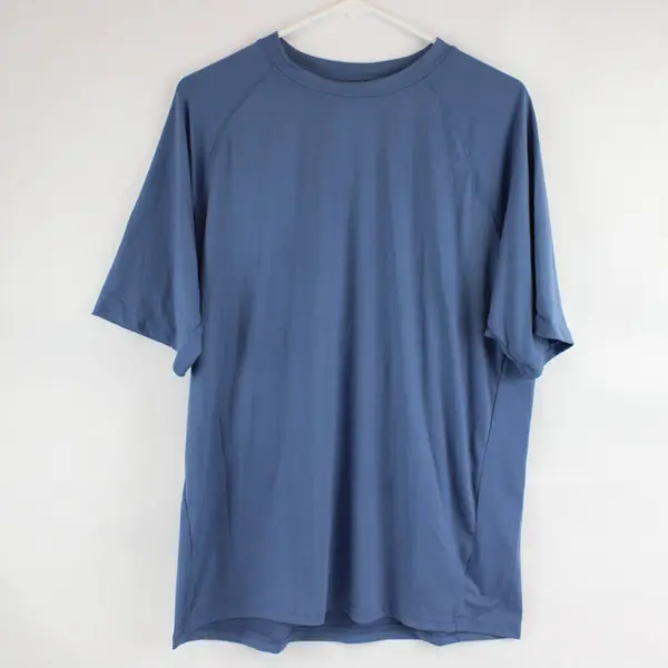 Glacier Performance Blue Activewear T-Shirt Men's Large