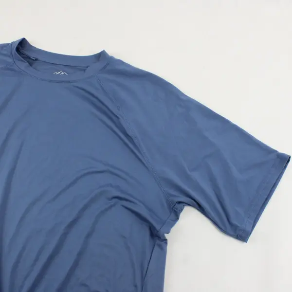 Glacier Performance Blue Activewear T-Shirt Men's Large