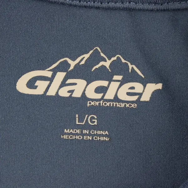 Glacier Performance Blue Activewear T-Shirt Men's Large