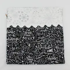 Hand-Made Fabric Storage Bag with Zipper - Holiday/Winter Theme 