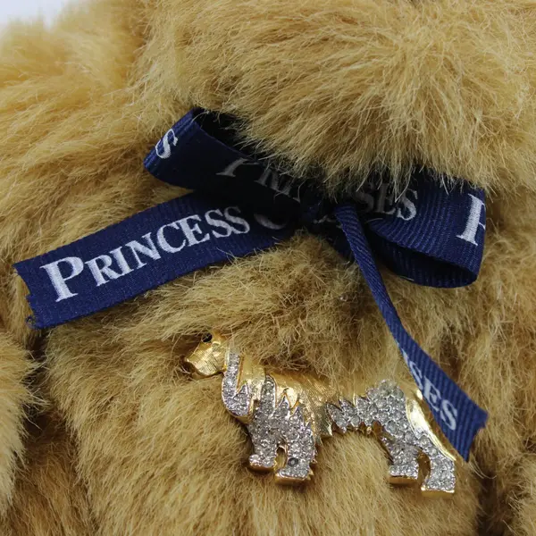 Princess Cruises Plush Teddy Bear Crystal Dog Charm
