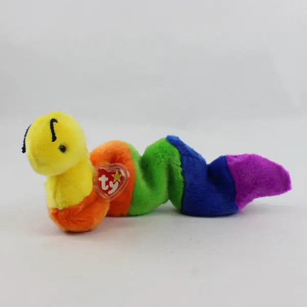 TY Beanie Buddy Inch the Inchworm 16 Inch MWMT Stuffed Animal Toy