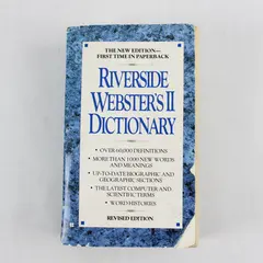 Vintage Riverside Webster's II Dictionary 1996 Revised Edition Paperback 
