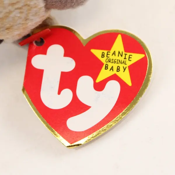 TY Beanie Baby Goatee 1999 Retired Tan Cream Goat Plush w/ Tags
