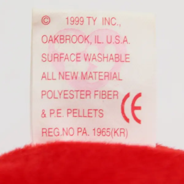 TY Beanie Baby Red Osito Mexican Flag 1999 Tag Protector