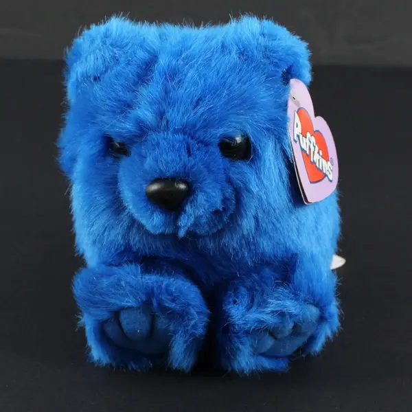 Vintage 1998 Puffkins Skylar Blue Bear Plush SWIBCO Mini